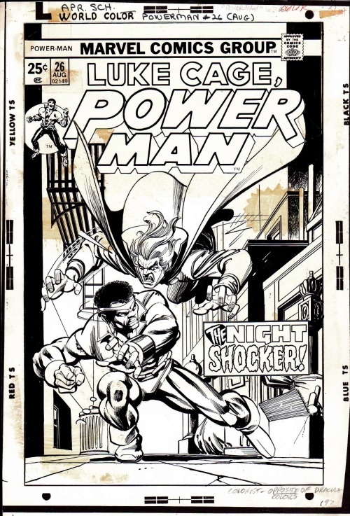 the cover to Power Man #26 by Gil Kane and Klaus Janson