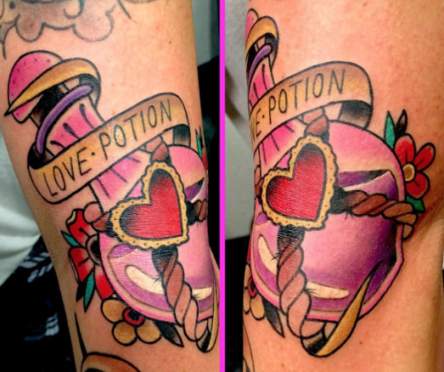 FYeahTattooscom  My newest additions Love potion and poison