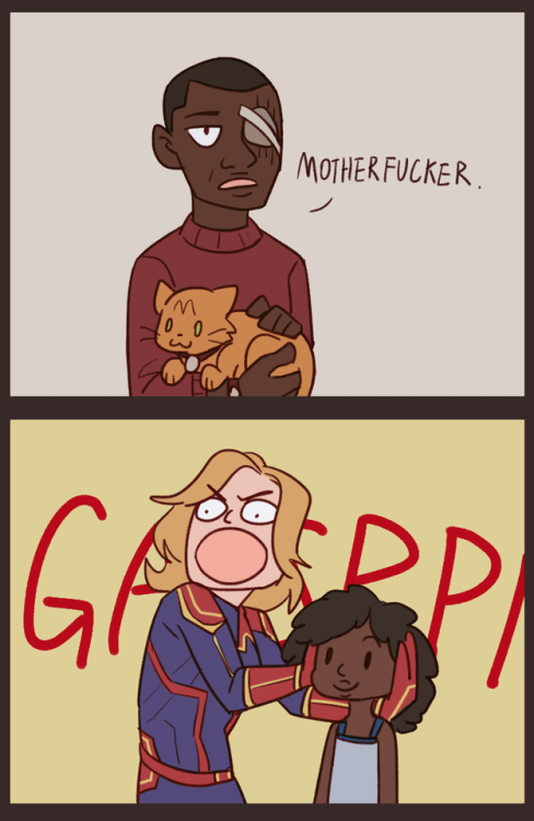 danverlee89: pencil-top:  pencil-top:  Watch your language agent Fury. Another version.   OMG THERE&