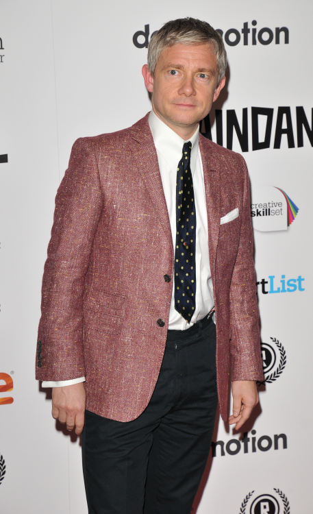 【HQ】Martin Freeman attends the “Newcomer” Raindance Film Festival opening gala, Vue West