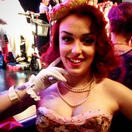 @audreyivory won my vote for BEST DRESSED on international doughnut day at #bhof2015!!! #ftw #bhof #burlesquehalloffame #missexoticworld #burlesque #lasvegas #vegas #Nevada #TheOrleans #sexy #sexygram #foodporn #foodgram #omnomnom #food #foodie #doughnuts