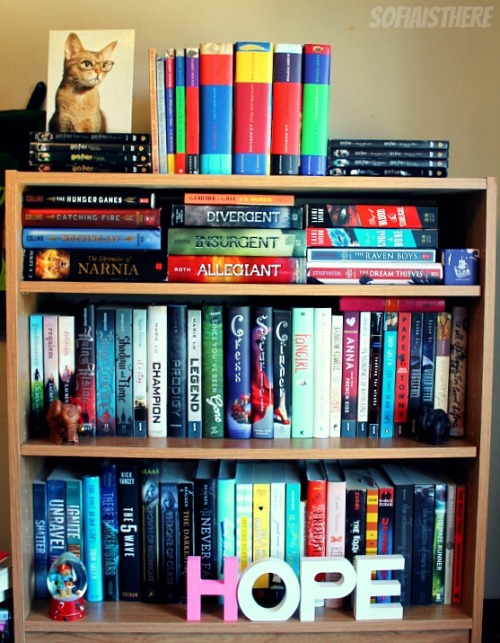 thinemary:New Book case for my YA books. :) Still working hard to fix my other book case for my ch