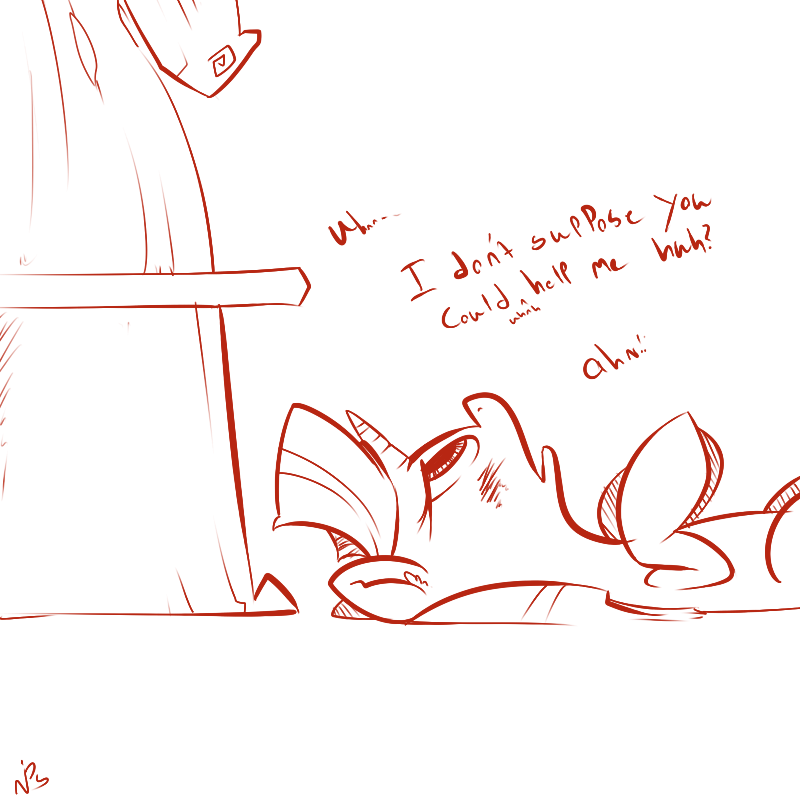 Drawthread /r/. It&rsquo;s implied that she&rsquo;s in estrus, that&rsquo;s