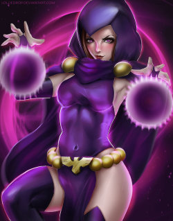 lolliedrop:  RAVEN! Teen Titanshttp://lolliedrop.deviantart.com/art/RAVEN-Teen-Titans-652280480Aww