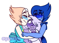 cyansky:  hear me out… pearl x amethyst x lapis 