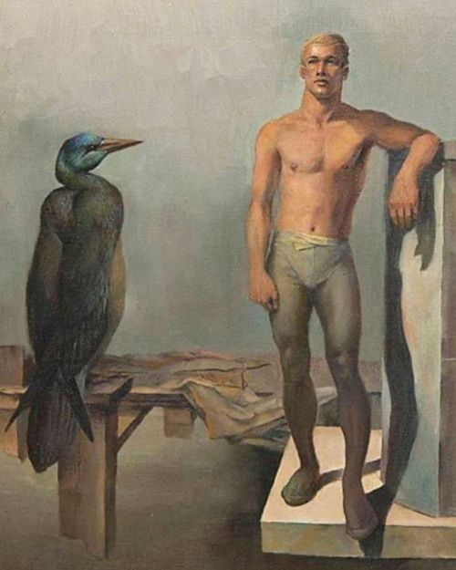 antonio-m:‘Man in Posession’ by John Brock Lear (1910–2008). American Postwar