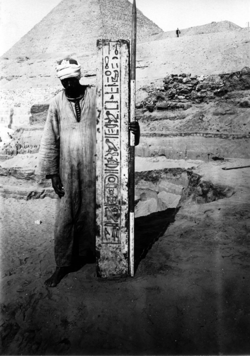 historyarchaeologyartefacts: Limestone door jamb of Thutmose IV (c. 1400 BCE) from excavation East o