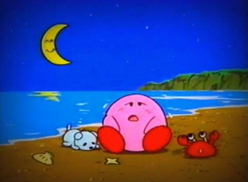 tkowl:  Kirby’s story from a rare educational video known as Mario Kirby Masterpiece, intended to teach Japanese children the basics of Kanji/Chinese. 