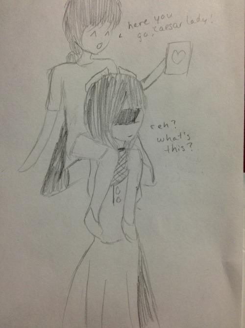 a mini comic for valentine&rsquo;s day! 1. in the main series, YCSTR, octavian carries verita of