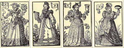 Playing cards from “The Book Trades” by Jost Amman, 1568
