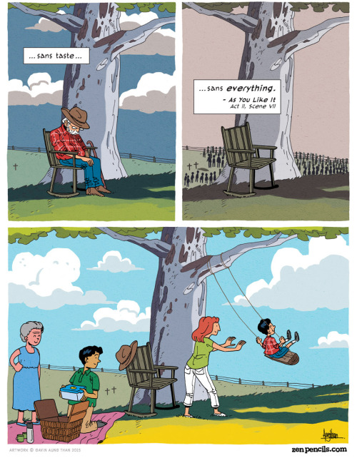 zenpencils:SHAKESPEARE: All the world’s a stage
