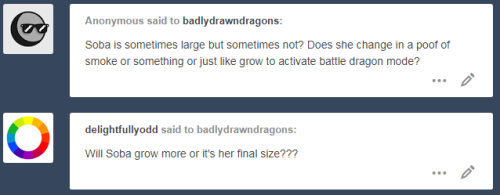 badlydrawndragons:  since she is a spirit dragon, she can change size at will using her weird glowy 