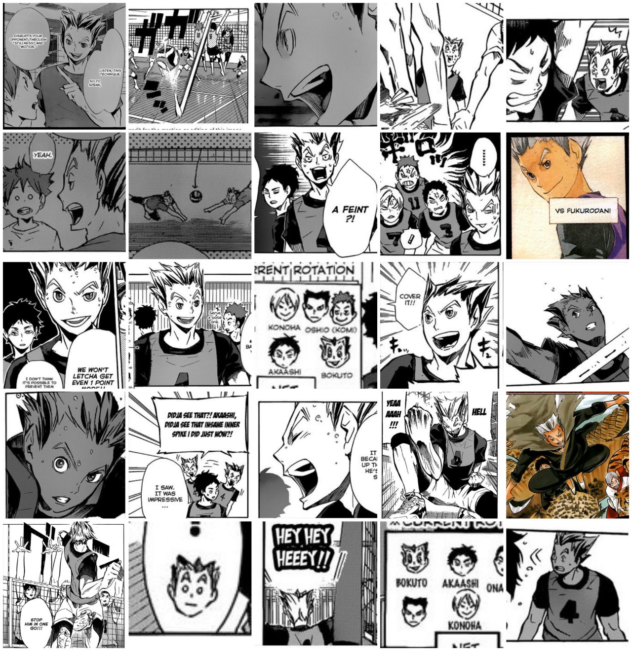 mausalen:  I fucking did it, 243 panels in total Bokuto’s appearances in the manga.