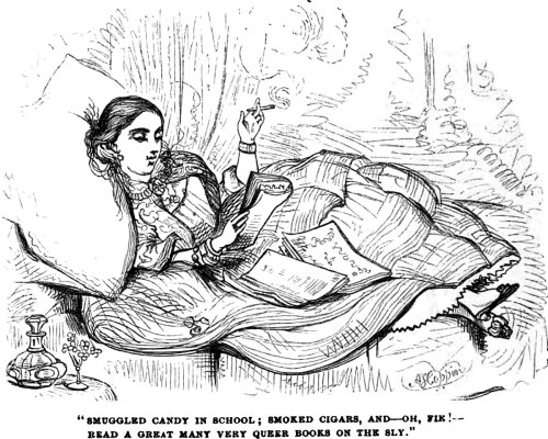 danskjavlarna:An illustration from an 1858 issue of Harper’s magazine.  The caption reads: “Smuggled