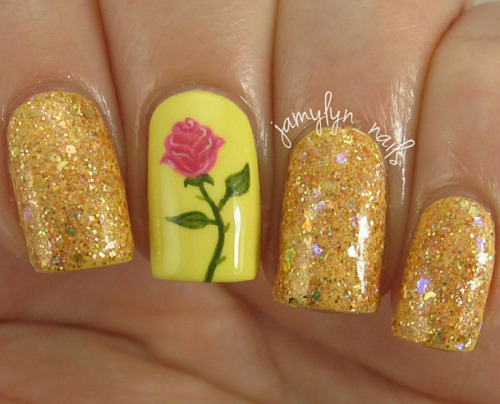 nailpornography:Disney Princess nails