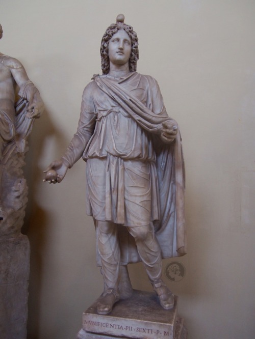 thesilenceofthemarble:“Mithraic Torchbearer” or “Mithra Chiaramonti”restored as the mythological Tro