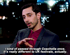 ryans-gosling:Riz Ahmed discusses the difference between Coachella and UK music festivals