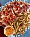 Porn yummyfoooooood:Pepperoni Pizza and Fries photos