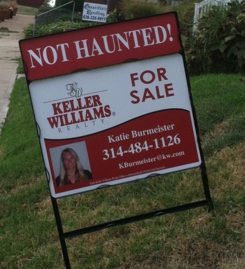 moshgoblin:idolatrys:My new favorite thing is realtors adding “NOT HAUNTED” to for sale signs, compl