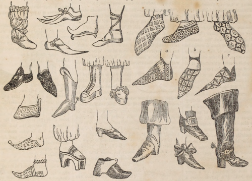 Women’s footwear over time. The Water-cure journal. February 1854.Internet Archive
