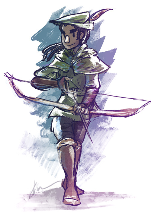 Robin Hood for #sketch_dailies on tweeetterrrr