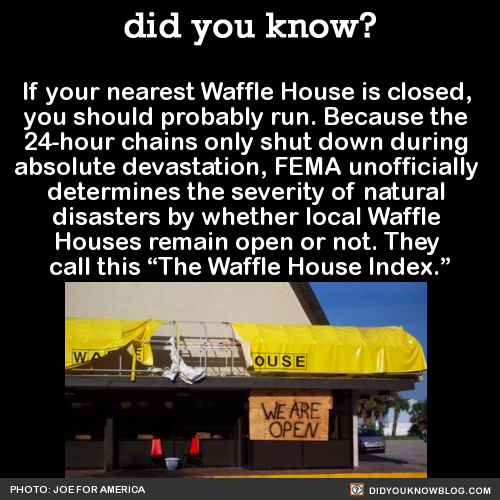 grim-reaping: flowersforone:   ayalaatreides:  did-you-kno: If your nearest Waffle