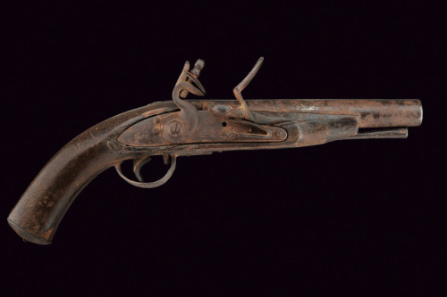 Flintlock trade pistol originating from the Bambara people of Central Africa, early 19th century.