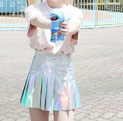 Hologram tennis skirt