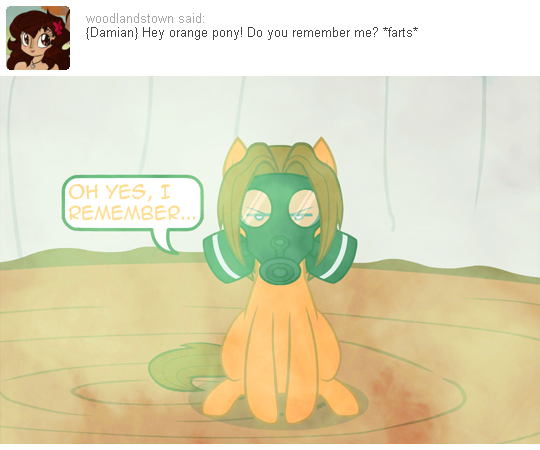 nopony-ask-mclovin:Aren’t you over reacting, McLovin?  &gt;w&lt; Hah.