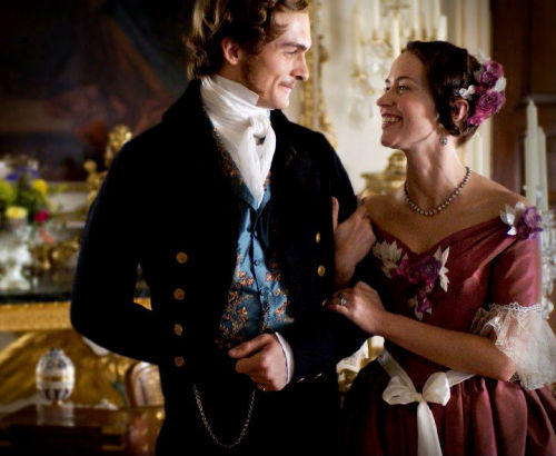 the-garden-of-delights: Rupert Friend as Prince Albert and Emily Blunt as Queen Victoria in The