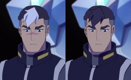 notlostonanadventure:  projectshirogane:  shirokogane:  if you listen closely you can hear me screaming (some side by side comparison of Shiro without his scar and white hair) ∠( ᐛ 」∠)＿  I ASKED FOR THIS TODAY MY HEART IS DESTROYED on a more