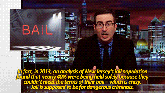 sandandglass:  Last Week Tonight s02e16John Oliver looks at the bail system in the US