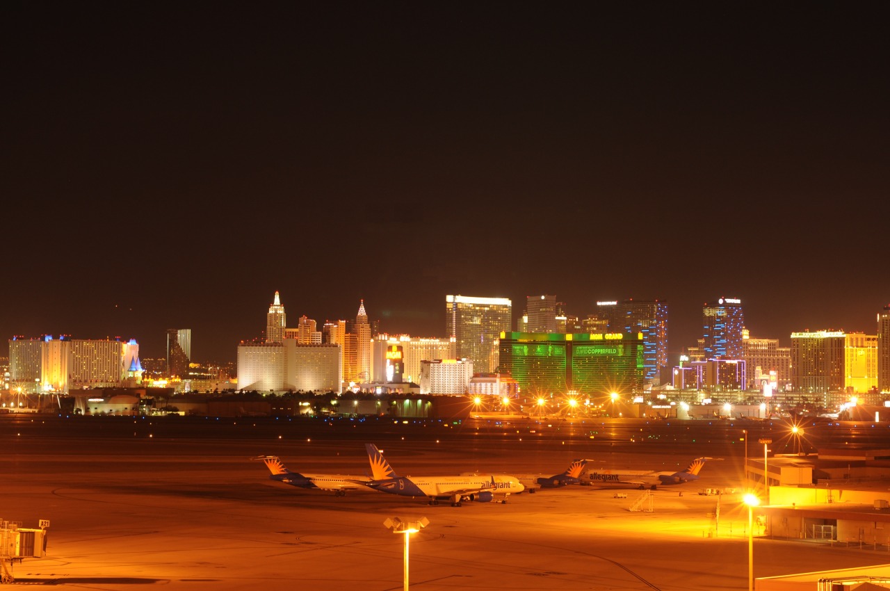 Vegas from one of the parking garages at McCarran air port. Top is as usual and the