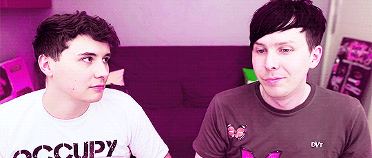 philsextendedbday:  martisun:  here’s a bunch of gifs of dan looking at phil like