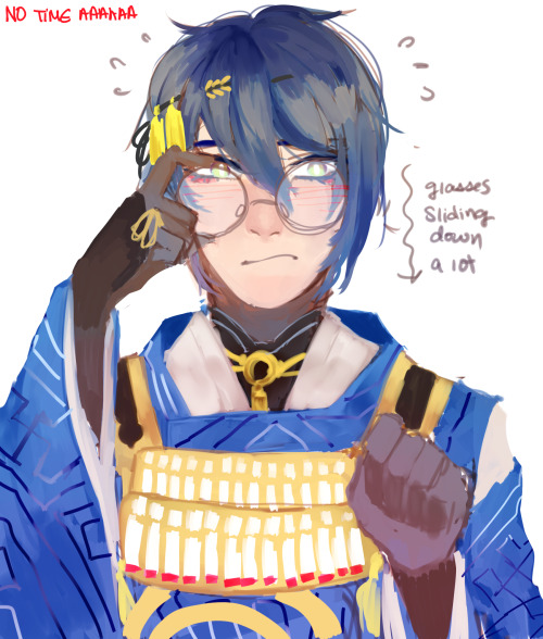 yonnu:  comptuer fixed ^q^ easing back into drawing again from touken ranbu 69 min drawbc idk what to draw lately nothing comes to mind