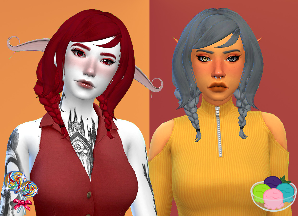 xvampiresimmerx: @sweetaday‘s Aira Hair Recolored... - Emily CC Finds