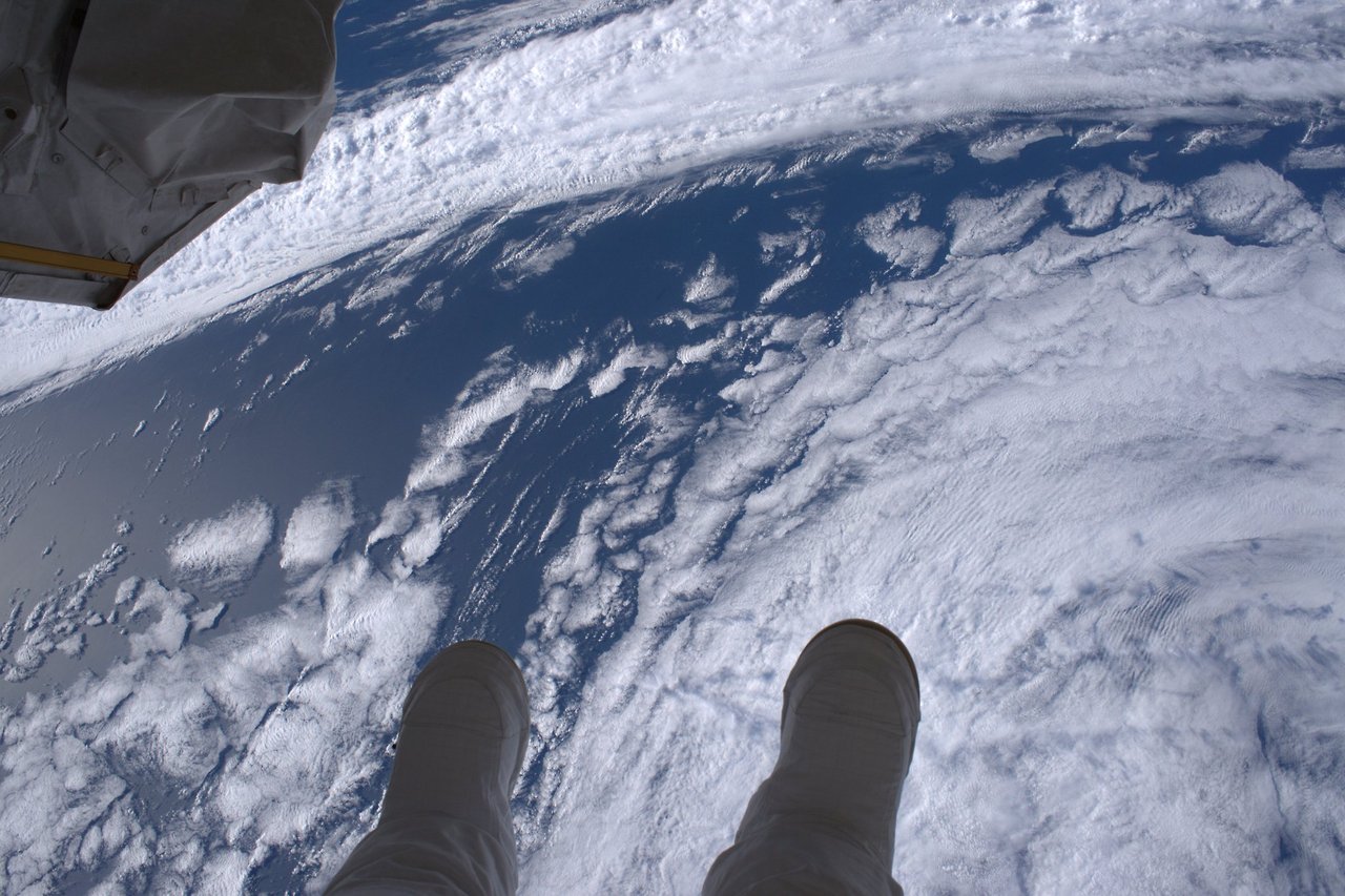 It’s a long ways down. This is a view from the vantage point of astronaut Shane Kimbrough during his spacewalk last Friday outside the International Space Station. Shane posted this photo and wrote, “ View of our spectacular planet (and my boots)...