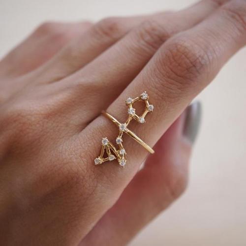 sosuperawesome:Constellation Rings by Tippy TasteTippy Taste on EtsySee our #Rings or #Zodiac tags 