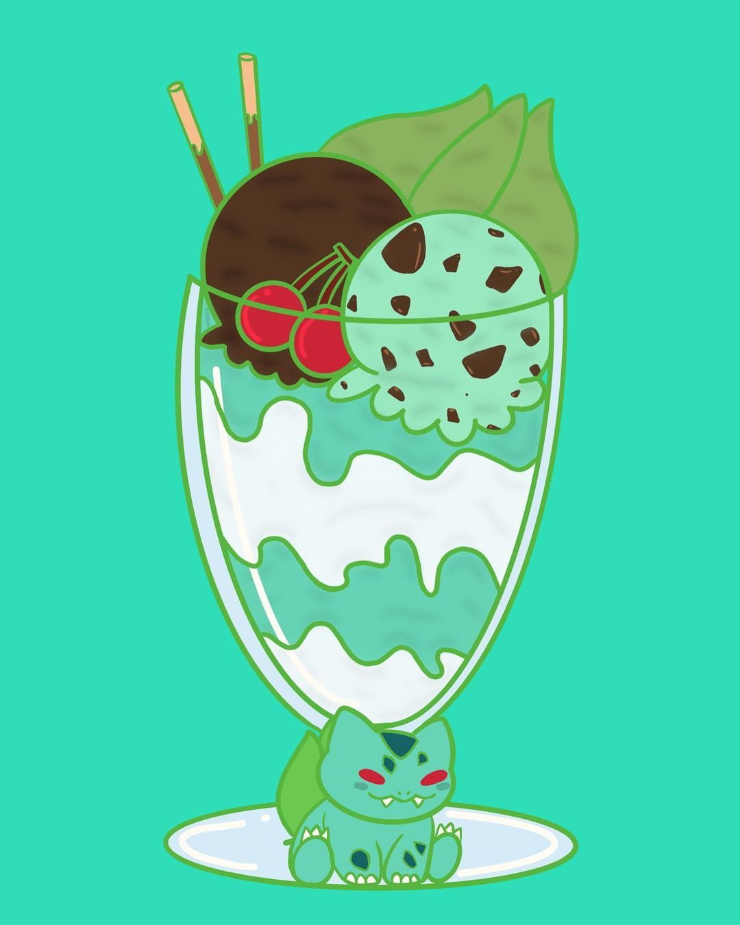 Starter Pokemon parfait art by !