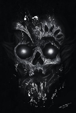 pixelated-nightmares:  Dark Skull by Jazznnimal 