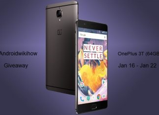 Help me to win a OnePlus 3T smartphone from the Androidwikihow giveaway