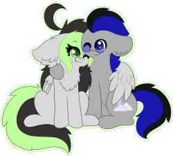 askbreejetpaw:  Cuddle commish for: http://knightsmile.tumblr.com/ c:  D'aww~! &lt;3 Lookit dem cuties~!