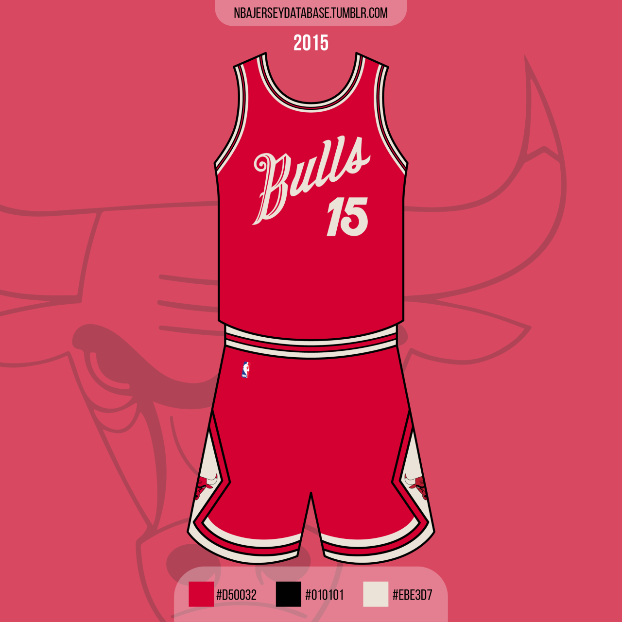 NBA Jersey Database, Chicago Bulls Christmas Card Jersey 2015