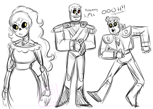 notllorstel:looking through tags and ??sequel???trio all turn skele!!!????