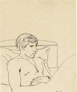 loverofbeauty:  David Hockney:  Peter Reading