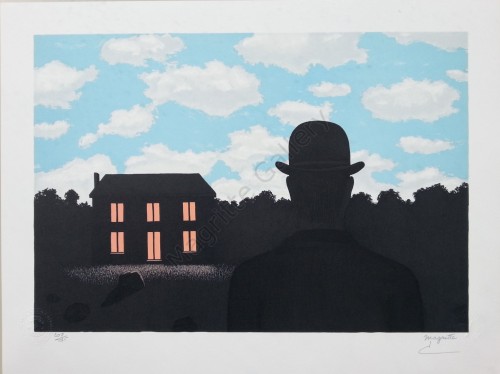 Art by Rene Magritte1. Golconda2. L’empire des Lumieres (1962)3. La Belle Captive4. La Memoire du Sa