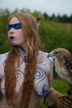 valkyriethais:  Red Hawk Woman UNEDITED by NightPhoenixFire 
