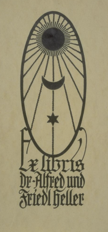 Ex libris plates from The Bezalel Narkiss Index of Jewish Art