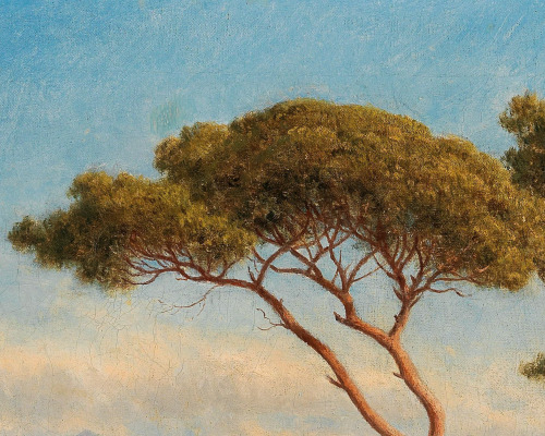 florealegiardini: A Neapolitan landscape (detail), c. 1897.Gottfried Seelos (Austrian, 1829–19