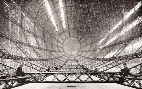 Porn photo LZ 127 Graf Zeppelin construction.